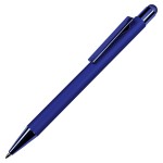 Ручка шариковая FACTOR COLOR со стилусом, зеленый, металл, пластик, софт-покрытие Синий