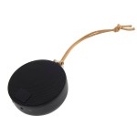 Портативная bluetooth-колонка STRAP, белый с коричневым, 8,5х4 см, пластик Черный