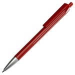 Ручка шариковая N21, белый, пластик, цвет чернил синий Красный