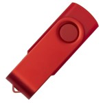 USB flash-карта DOT (8Гб), белый, 5,8х2х1,1см,пластик металл Красный