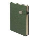 Ежедневник недатированный Linnie, А5, темно-зеленый, кремовый блок Зеленый