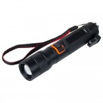 Фонарь Tools Jacob, алюминиевый, аккумуляторный, с зарядкой type-c, с молотком, черный