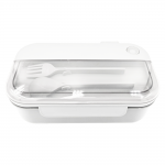 Герметичный контейнер для еды (ланч бокс)  BON VOYAGE, пластиковый, белый, 1100 мл.