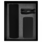 Набор подарочный Solution Prestige Trio (внешний аккумулятор, мультитул, термос), черный