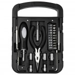 Набор инструментов Tools Unitrade, 22 инструмента,  черный, в пластиковом футляре