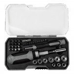 Набор инструментов Tools  Workhard, 40 инструментов,  черный, в пластиковом футляре