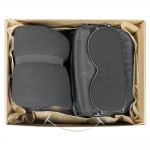 Набор подарочный Solution Prestige Quadro ( дорожный плед, косметичка дорожная Comfort Сity Travel, косметичка дорожная Comfort Avenue, маска для сна ), синий