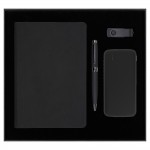 Набор подарочный Solution Prestige Quadro (Ежедневник, внешний аккумулятор, флеш накопитель, шариковая ручка)