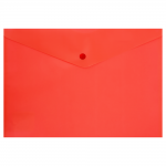Папка-конверт Workmate А4 с кнопкой, плотность 180 мкр, красный