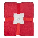 Плед мягкий флисовый Super Soft  Comfort Travel, 125*170 см, красный