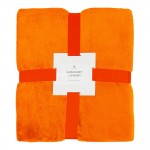 Плед мягкий флисовый Super Soft  Comfort Travel, 125*170 см, оранжевый