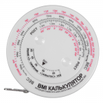 Рулетка Tools Healthy Lifestyle, 1,5 метра, белая, пластиковая, с мягкой лентой