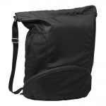 Рюкзак нейлоновый Trieste, черный, размер 42*45*16 см