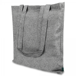 Сумка из переработанного хлопка Caravan Recycled Melange 140, плотность 140 г/м2, серая