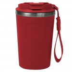 Термокружка Zencup вакуумная, стальная, 380 мл, красная