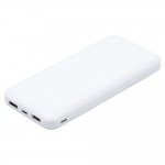 Внешний аккумулятор (powerbank) «Amper», 10 000 mAH, 5V 2.0 A, белый