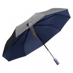 Зонт складной автоматический Forest Dolphin Bicolour, диаметр 100 см, радиус 23 дюйма, серо-синий