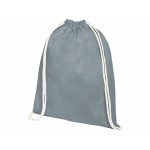 Рюкзак со шнурком «Tenes» из хлопка 140 г/м² серый
