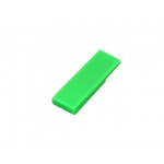 USB 2.0- флешка промо на 8 Гб в виде скрепки зеленый