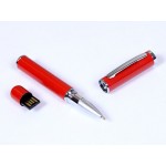 USB 2.0- флешка на 16 Гб в виде ручки с мини чипом красный