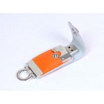 USB 2.0- флешка на 16 Гб в виде брелока оранжевый