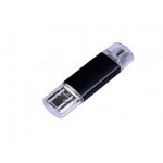 USB 3.0/micro USB/Type-C- флешка на 32 Гб черный