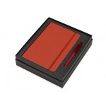 Подарочный набор Vision Pro soft-touch с ручкой и блокнотом А5 красный