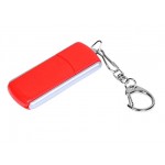 USB 2.0- флешка промо на 4 Гб с прямоугольной формы с выдвижным механизмом красный/серебристый