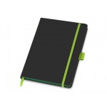 Блокнот A5 «ColorNote Black» черный/зеленое яблоко