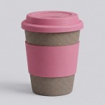 Стакан из бамбукового волокна «Café» серо-коричневый/пыльно-розовый