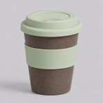 Стакан из бамбукового волокна «Café» серо-коричневый/зеленый оливковый