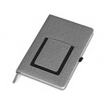 Блокнот А5 «Pocket» с карманом для телефона серый