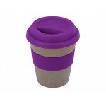 Стакан из бамбукового волокна «Café» серо-коричневый/фиолетовый
