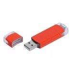 USB 3.0- флешка промо на 128 Гб прямоугольной классической формы оранжевый