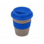 Стакан из бамбукового волокна «Café» серо-коричневый/синий