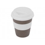 Стакан из бамбукового волокна «Café» серо-коричневый/белый