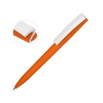 Ручка пластиковая soft-touch шариковая «Zorro» оранжевый/белый