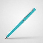 Ручка пластиковая шариковая «Navi» soft-touch голубой