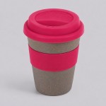 Стакан из бамбукового волокна «Café» серо-коричневый/розовый