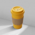 Термокружка из натуральных волокон «Muffin» желтый