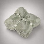 Плед мягкий флисовый «Fancy» зеленый оливковый