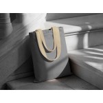 Сумка для шопинга «Steady» хлопковая с парусиновыми ручками, 260 г/м2 серый