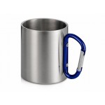 Кружка из стали с ручкой-карабином «Elbrus» синий