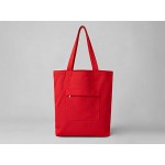 Сумка на молнии «Zipper» из хлопка 280 г/м2 красный