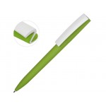 Ручка пластиковая soft-touch шариковая «Zorro» зеленое яблоко/белый