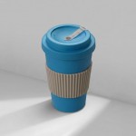 Термокружка из натуральных волокон «Muffin» голубой