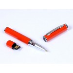 USB 2.0- флешка на 16 Гб в виде ручки с мини чипом оранжевый
