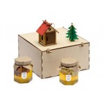 Подарочный набор «Decoration Deluxe» с двумя видами меда зеленый