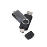 USB3.0/USB Type-C флешка на 32 Гб «Квебек C» черный
