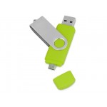 USB/micro USB-флешка на 16 Гб «Квебек OTG» зеленое яблоко